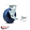 Service Caster 6 Inch Solid Polyurethane Caster with Roller Bearing and Brake/Swivel Lock SCC SCC-30CS620-SPUR-TLB-BSL - alternate 2